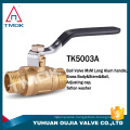 brass body with control valve forged and nipple and double nickel-plated union brass ball valve in YUHUAN OUJIA VALVE